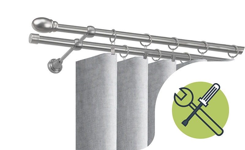 Garniže - KOVOVÉ SATIN - montáž