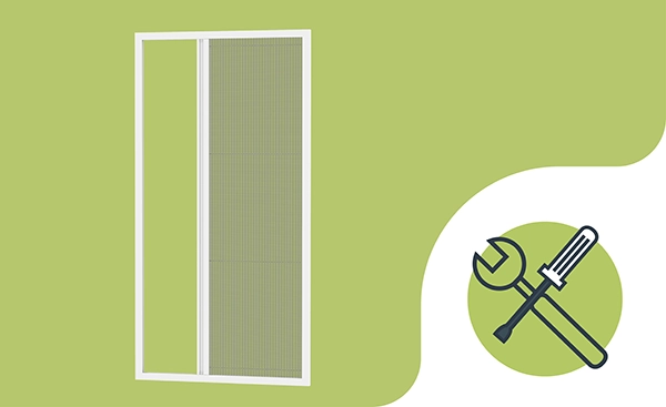 Siete proti hmyzu NA DVERE - PLISÉ LITE - montáž