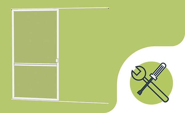 Siete proti hmyzu NA DVERE - POSUVNÉ - montáž