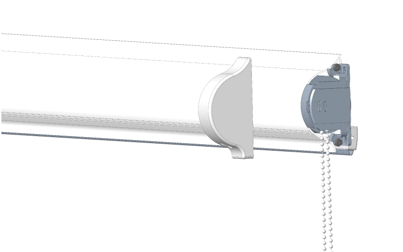 odskrutkovanie drziakov mechanizmu rolety na oboch stranach