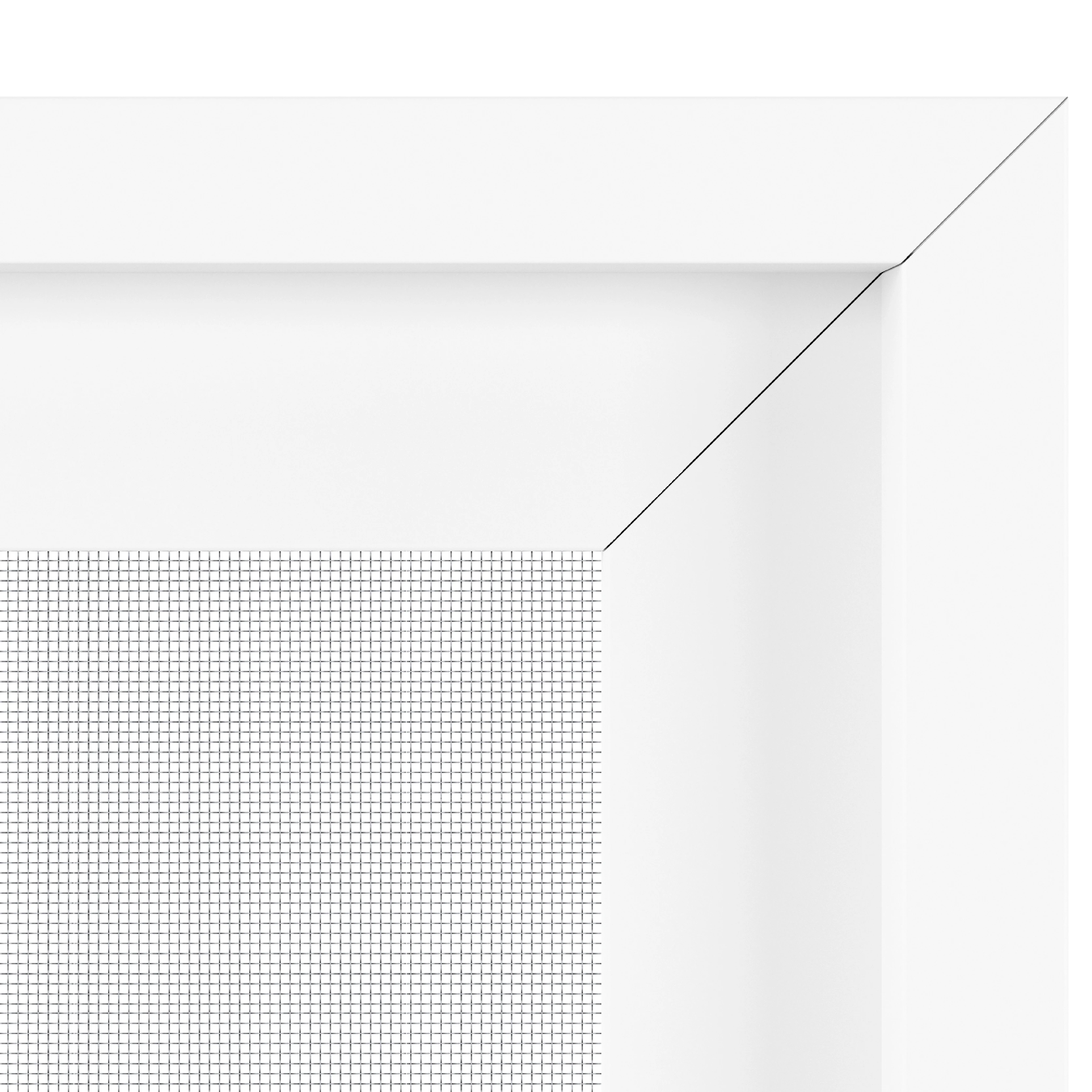 Detail rohového spoja pevnej siete proti hmyzu KLIK