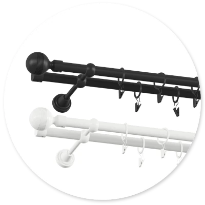 Garníže kovové  ČIERNE A BIELE 