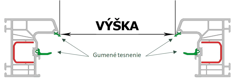 Návod na zameranie sieťky na okno pevné - výška